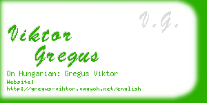 viktor gregus business card